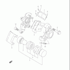 VL1500, B INTRUDER Rear caliper (model x / y / k1)