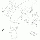 DR-Z400, E Rear fender (model y / k1 / k2 / k3)