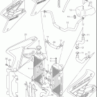 DR-Z400, E Радиатор (model k2 / k3 / k4)