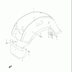 VL1500, B INTRUDER Rear fender (model y / k1 / k2)