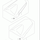 GSX-R1000 Seat tail box (model k4)
