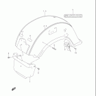 VL1500, B INTRUDER Rear fender (model k3 / k4)