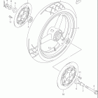 GSX600F KATANA Передние колеса (модель w / x / y / k1 / k2)