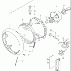 VS1400GLP INTRUDER Headlamp (model t / v / w / x / y)