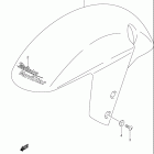 GSX-R600 Переднее крыло (k2)