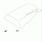 GSX-R600 Seat tail box (model k1)