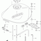 GSF600S BANDIT Топливный бак (модель K2)