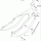 GSF600S BANDIT Seat tail cover (model k3)