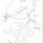 GSX750F KATANA Топливный бак (модель Y  /  K1)