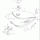 VS1400GLP INTRUDER Топливный бак (модель K2)
