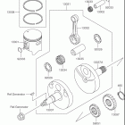 RM100 Crankshaft / piston