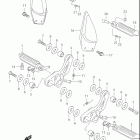 GSX600F KATANA Footrest (model w / x / y)