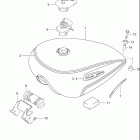 VS1400GLP INTRUDER Топливный бак (модель K3)