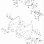 GSX750F KATANA Footrest (model k1 / k2 / k3)