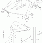 GSX1300R,Z HAYABUSA Топливный бак (модель K1)