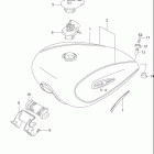 VS1400GLP INTRUDER Топливный бак (модель X)