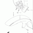 VS1400GLP INTRUDER Front fender (model v / w / x)