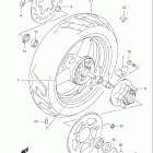 GSF600S BANDIT Заднее колесо