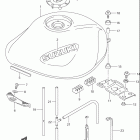 GSF600S BANDIT Топливный бак (модель Y)