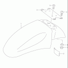 GSX600F KATANA Переднее крыло (модельw / x / y / k1 / k2)