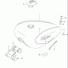 VS1400GLP INTRUDER Топливный бак (модель V  /  W)