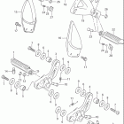 GSX600F KATANA Footrest (model k1 / k2 / k3)