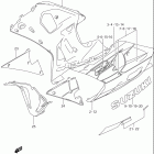 GSX-R600 Нижняя облицовка (model k2)