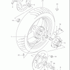GSX600F KATANA Заднее колесо