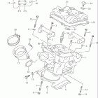 TL1000R Задняя головка цилиндров