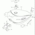 VS1400GLP INTRUDER Топливный бак (модель Y  /  K1)