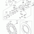 RM100 Задний тормоз