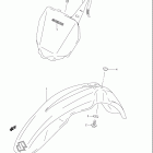 RM125 Front fender (model k4 / k5)