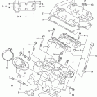 SV650, S Задняя головка цилиндров