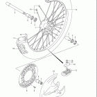 RM125 Front wheel (model k1 / k2 / k3 / k4)