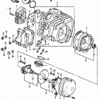 ATC90 Cylinder head @ cylinder head cover