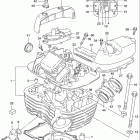 VS800GL INTRUDER Головка цилиндров (задняя)