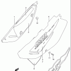 DR650SE Frame cover (model t / v)