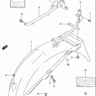 GS500E Rear fender (model v / w / x)