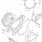 RM125 Crankcase cover-water pump (model w / x / y)