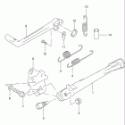 GSX-R600 Подножка