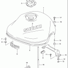 GSF1200S BANDIT Топливный бак (модель W)