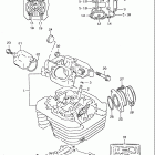 DR350SE Головка цилиндра