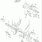 GSF1200S BANDIT Footrest (model v / w / x)