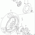 GSF1200S BANDIT Rear wheel (gsf1200sav)