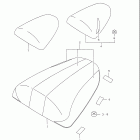 GSX-R750 Seat tail box (model w / x)