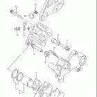 DR350SE Задний суппорт