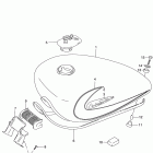 VS800GL INTRUDER Топливный бак (модель X)