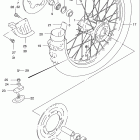 RM250 Rear wheel (model t / v / w / x)