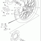 RM125 Rear wheel (model t / v / w / x)