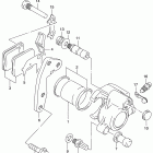 DR200SE Передний суппорт тормозной